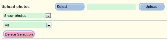 Dialog for uploading